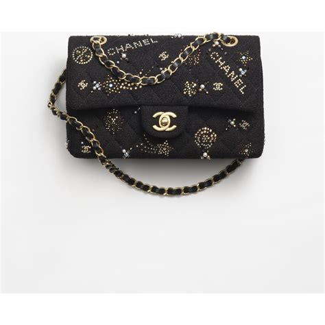 chanel black multi wear caviar skin bag|Small classic handbag, Grained calfskin & gold.